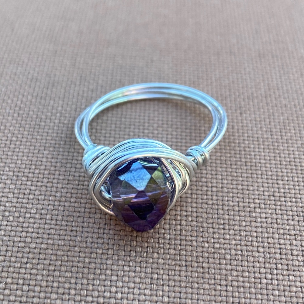 Purple Bead Ring